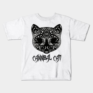 Evil Cannibal Cat Kids T-Shirt